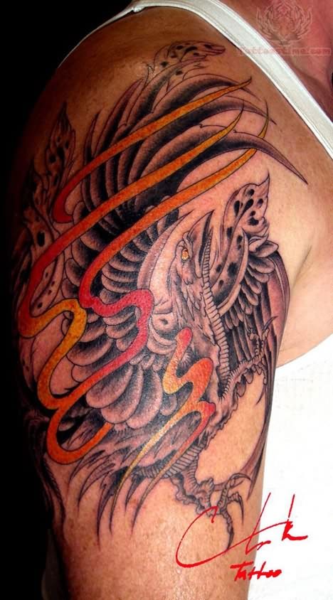 Shoulder Phoenix Tattoo Picture