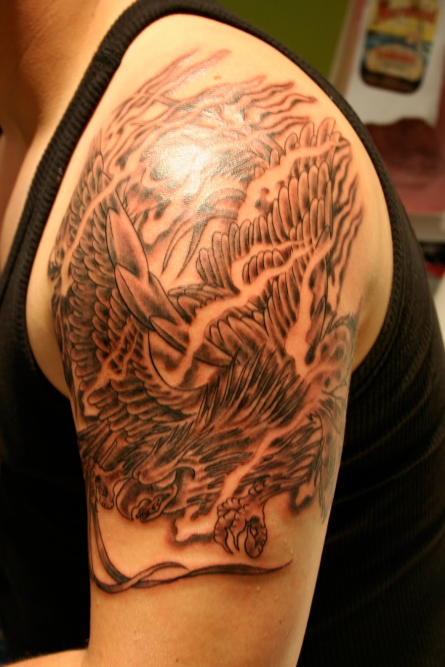 Black Phoenix Tattoos Phoenix Arm