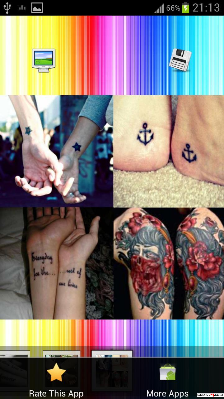 Popular Body Art Couple Tattoos Designs