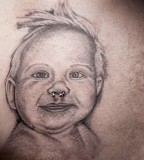 Babies with Pierced in Nose Redline Tattoo Now Piercing