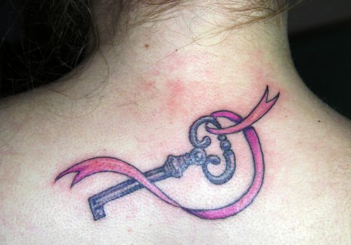 Beautiful and Inspirational Pink Ribbon Tattoos