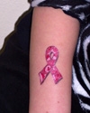 Halfsleeve Pink Ribbon Tattoo for Woman