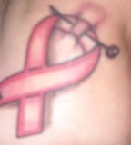 Blessed Be Breast Cancer Tattoo