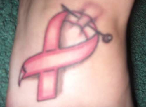 Blessed Be Breast Cancer Tattoo