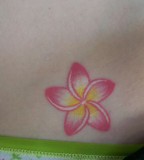Simple Plumeria Tattoo Design for Girl