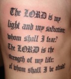 Exotic Bible Verse Tattoo Pictures