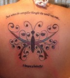 Butterfly Tattoo On Strength Adversity Courage