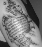 Bible Verse Religious Tattoo