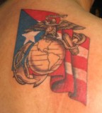 Stunning Art Puerto Rican Flag Tattoo