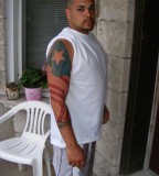Puerto Rican Flag Long Sleeve Tattoo Idea for Men
