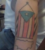 Half Sleeve Puerto Rican Flag Tattoo