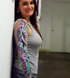 Unique Full Half And Quarter Sleeve Tattoo For Girl