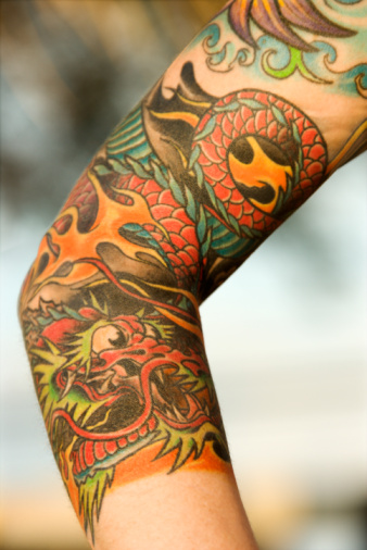 Dragon Fire Tattoo Sleeve Ideas For Girls
