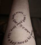 And Symbolic Formed Quote Tattoo