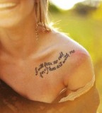 Summer Country Style Quote Tattoo