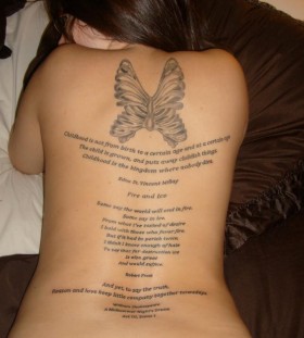 Cool Tattoo Quotes For Girls on Back 