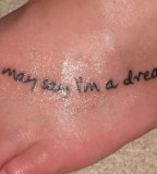 Foot Quotes Tattoo Design Inspiration