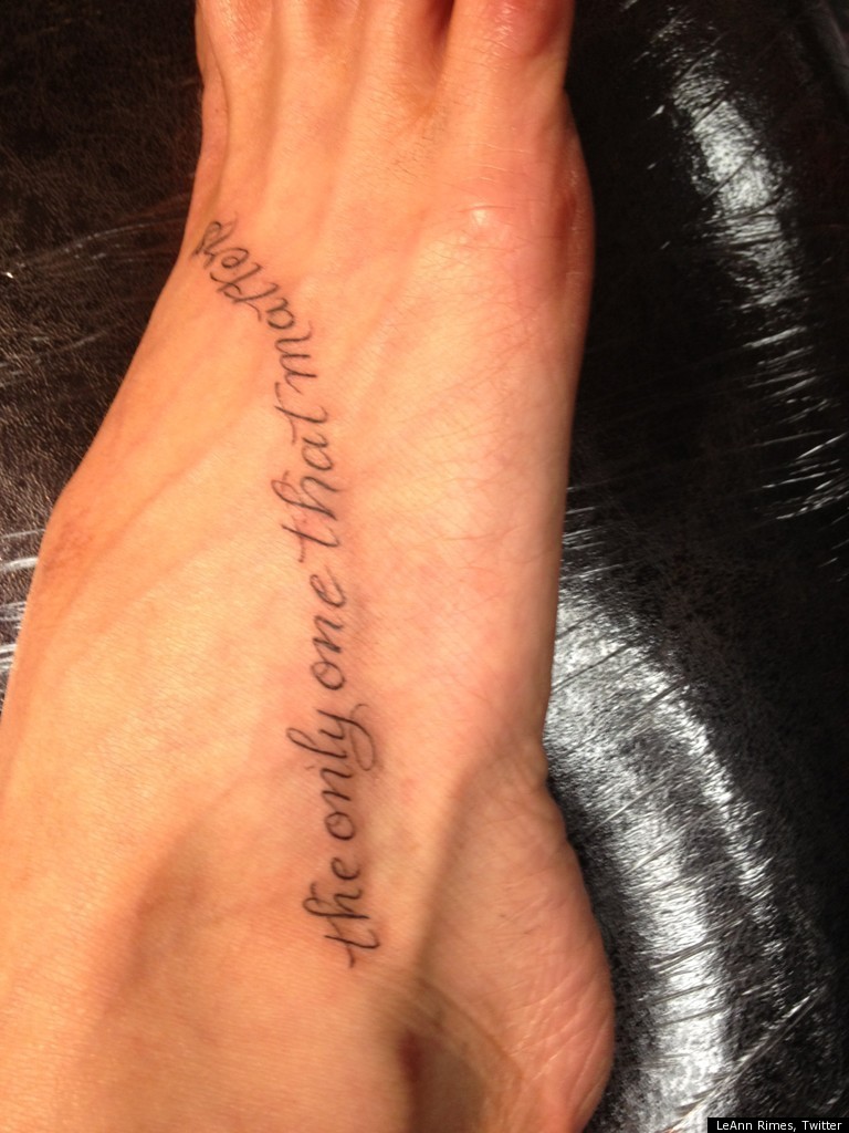 LeAnn Rimes Gets Elegant Word Tattoo Inspired By Husband