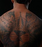 Brock Lesnars Upper Back Tattoo Design
