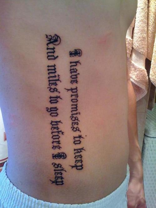 Tattoo Quotes On Rib For Man