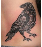 Cool Bird Tattoo On Men Rib Side
