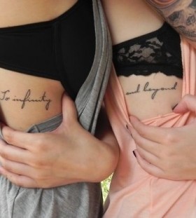 ribcage couples tattoos