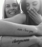 Mom and Child Quotes Tattoo Ideas