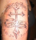 Rip Mom Tattoo Cross  Pictures Gallery