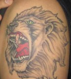 Cool Ideas Lion Roaring Tattoos For Man
