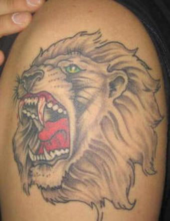 Cool Ideas Lion Roaring Tattoos For Man