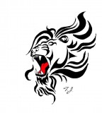 Tattoo Roaring Lion Drawing By Silgan