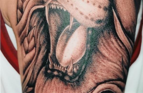 Roaring Lion Face Tattoo Gallery