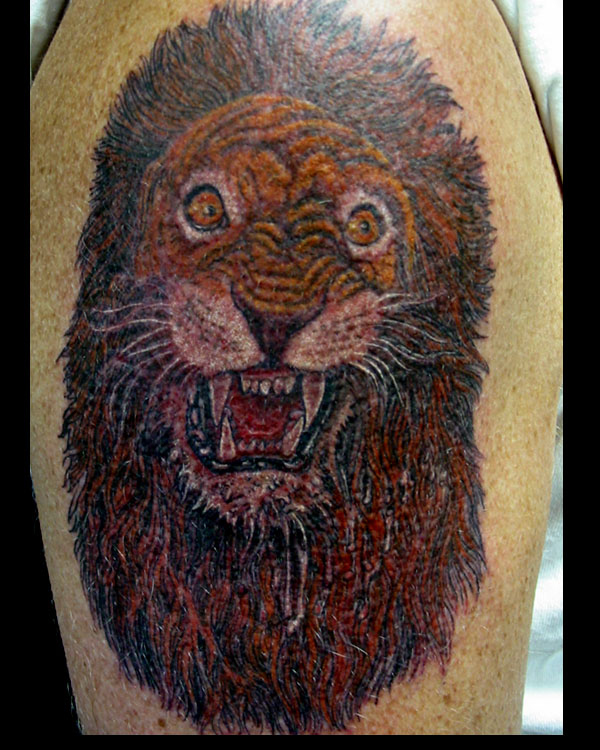 Roaring Lion Head Mystic Art Tattoo Gallery