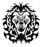 The Graphic Pattern Of Lion Head Tattoo