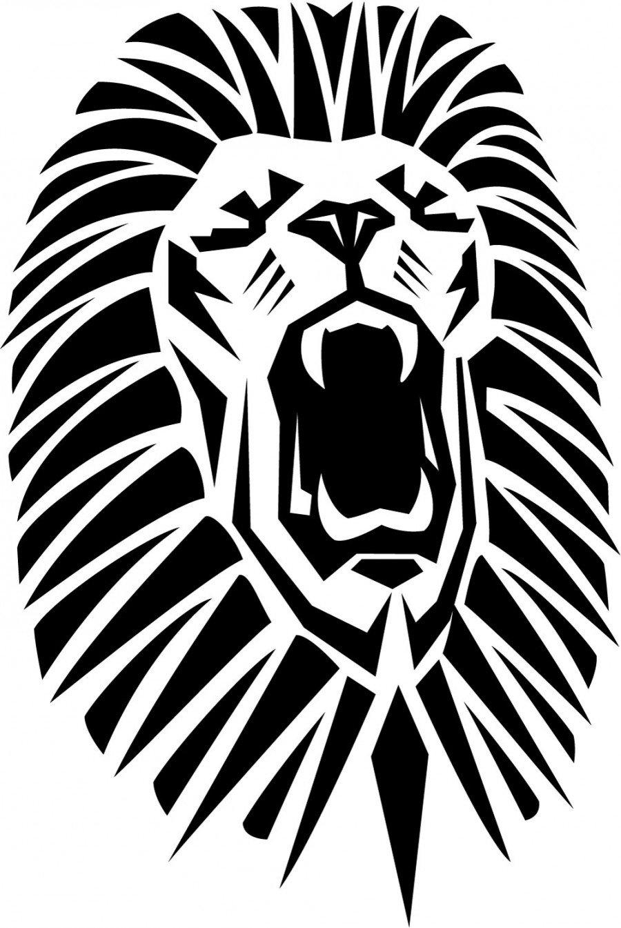 Roaring Lion Vector Custom Tattoo Design