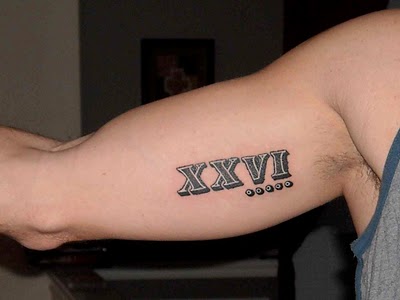 26 Roman Number As Tattoo Design On Forearm
