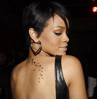 Rihanna’s Ink Dictionary Tattoo On Her Back