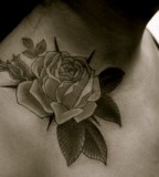 Beautiful Rose Tattoo Pics On Shoulder - Flower Tattoos
