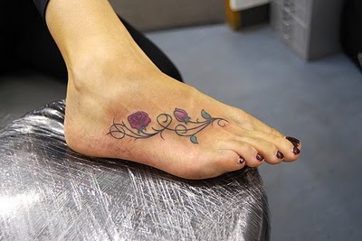 Body Painting Rose Vine Tattoo Meanings