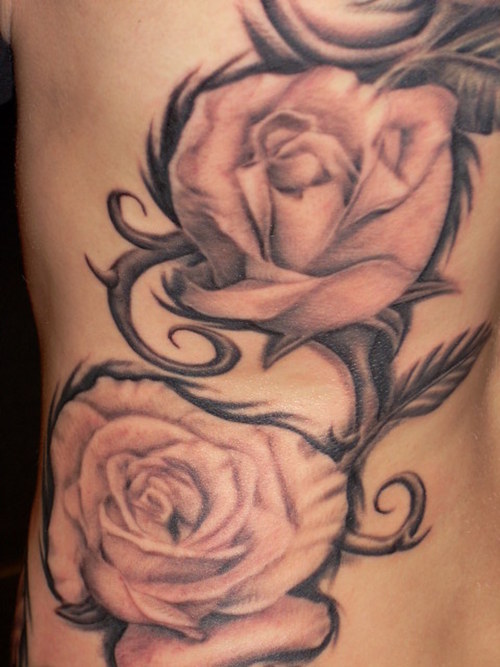 Detail Of My Rose Vine  Tattoo Picture At My Ink