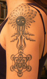 Sacred Geometry Tattoo And Hindu Symbolism Tattoo Design Tattoos