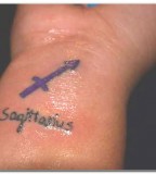Sagittarius Tattoo Designs on Wrist