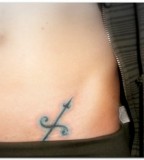 Sagittarius Symbol Tattoos on Hip