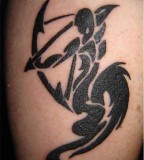 Tribal Sagittarius Zodiac Tattoos Symbol