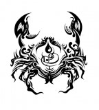 Cancer Zodiac Symbol Tattoos Sketch Design