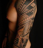 Best Samoan Full Sleeve Tattoo Designs