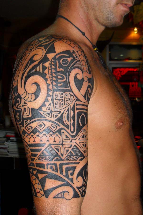 Marvelous samoan Full Sleeve Tattoos image