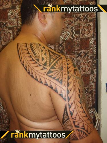Master Samoan Half sleeve shoulderback Tattoo design