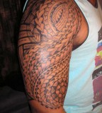 artistic samoan sleeve Tattoos model