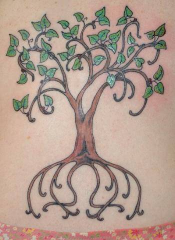 Art Nouveau Style Tree of Life Tattoo Design